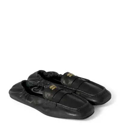Miu Miu Nappa Leather Loafers