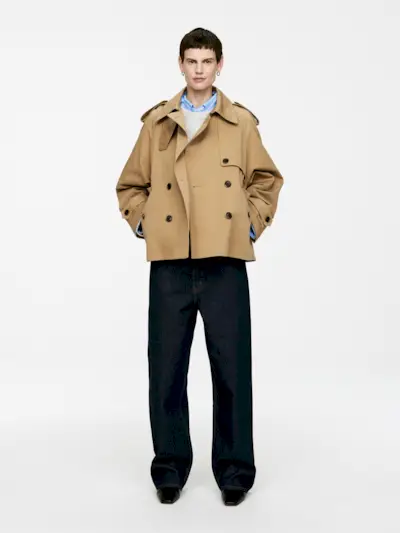 Short Trench Jacket – Beige – Women – Arket Gb