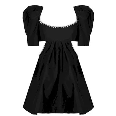 Area + Sculpted Sleeve Cutout Dress