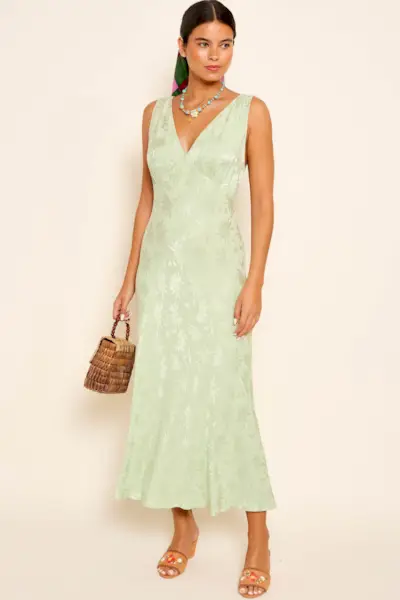 Sandrine - Daisy Jacquard Sage