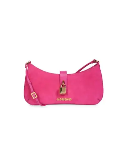 Jacquemus + Le Bisou Cadenas Suede Shoulder Bag