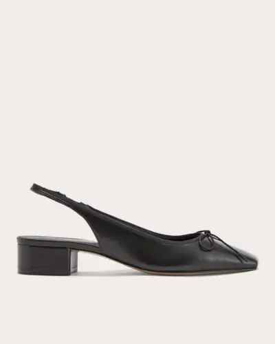 The Ballet Slingback Heel | Black - 5