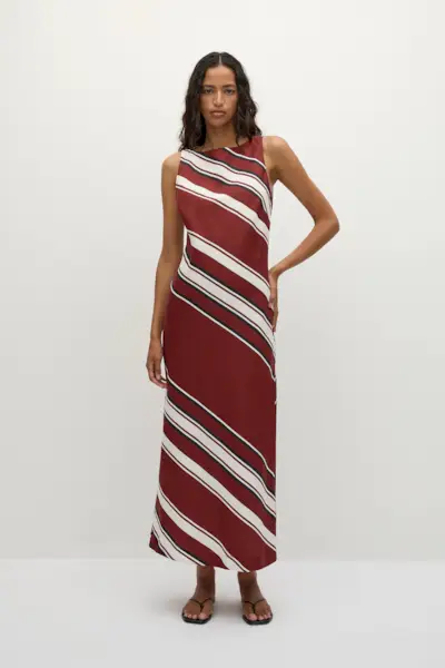 Taylor Midi Dress Hydra Stripe