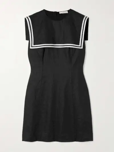 Monroe Striped Linen Mini Dress