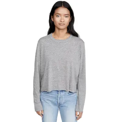 The Great + The Long Sleeve Crop Tee