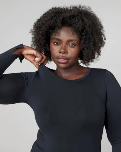Spanx + Better Base Long-Sleeve Crew Neck T-Shirt