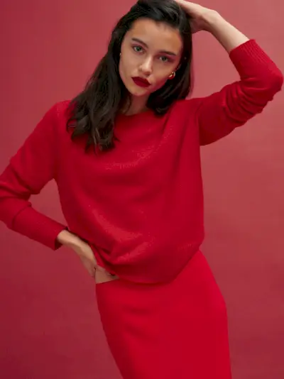The Reformation + Dana Cashmere Crew Sweater
