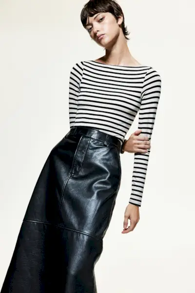 Leather Pencil Skirt