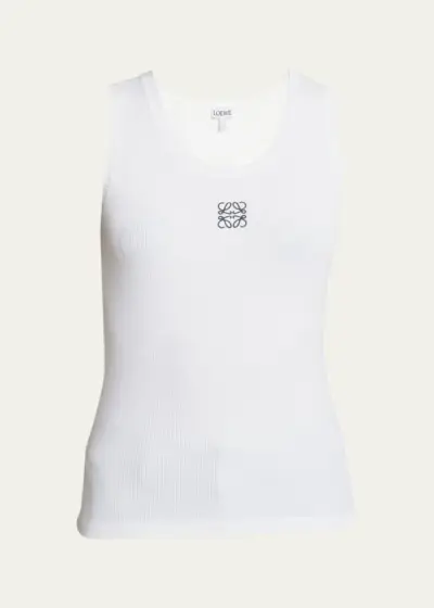 Anagram Logo Ribbed Tank Top