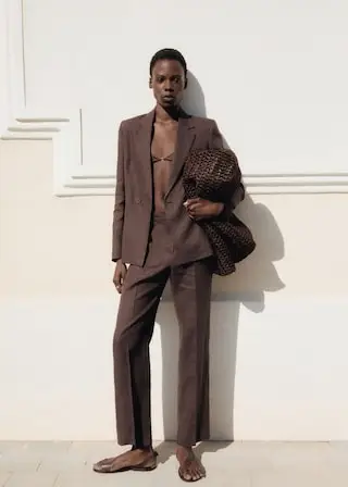 Double-Breasted Wool-Jacquard Blazer