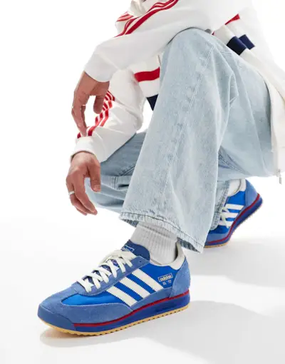 Adidas Originals Sl 72 Rs Trainers in Blue and White