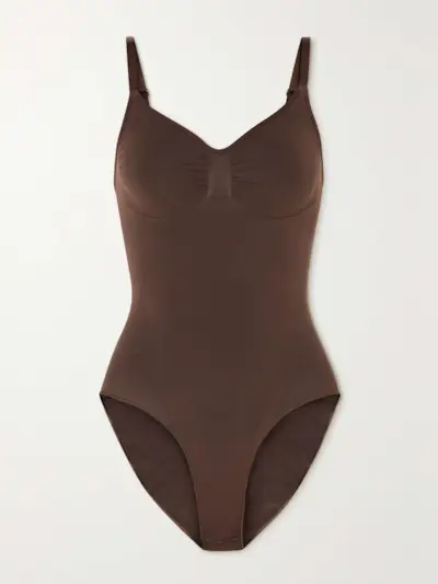 Seamless Sculpt Brief Bodysuit - Cocoa