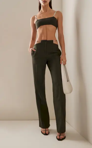 Aya Muse + Pomo Chain Strap Bra Top