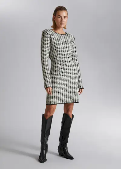 & Other Stories + Tweed Mini Dress