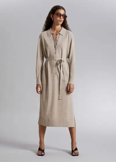 & Other Stories + Knitted Polo Dress