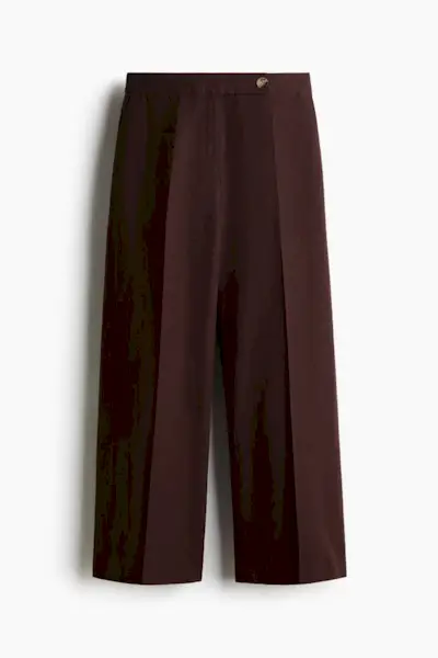 Tailored Linen-Blend Trousers