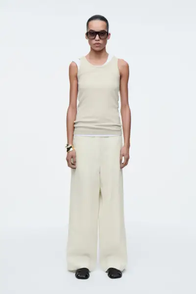 Straight-Leg Tailored Linen Trousers