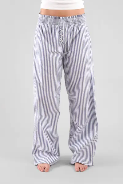 Pink striped pants and tank top