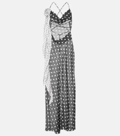 Priya Polka-Dot Maxi Dress