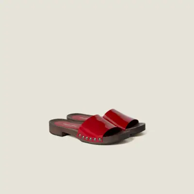 Patent Leather Clogs