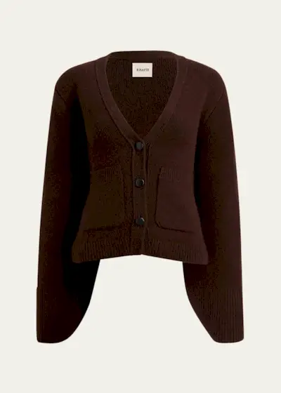 Scarlet V-Neck Cashmere Cardigan