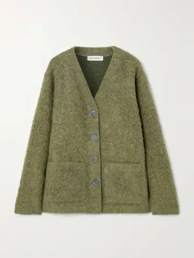 Brushed-Knit Cardigan