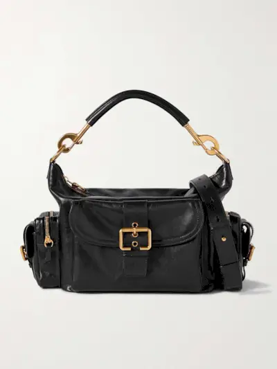 Camera Leather Shoulder Bag