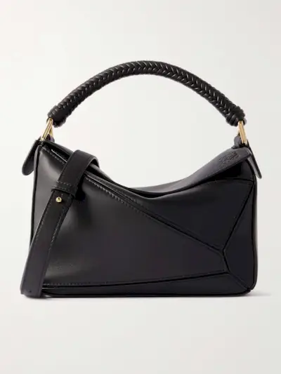 Puzzle Edge Small Leather Shoulder Bag