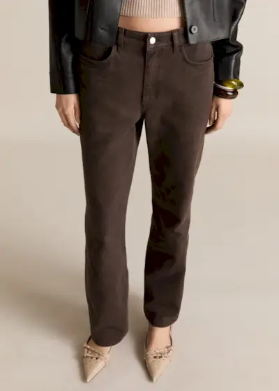 MANGO, High Waist Straight Jeans