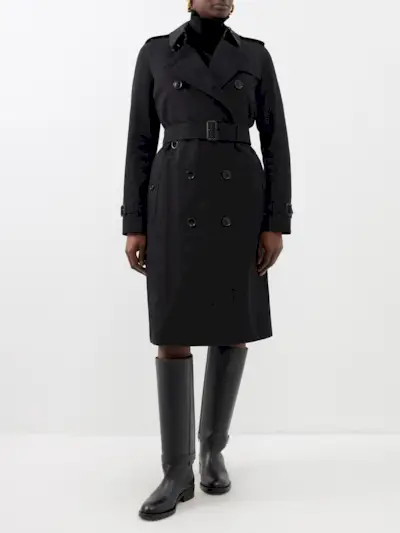 Burberry + Kensington Cotton-Gabardine Trench Coat