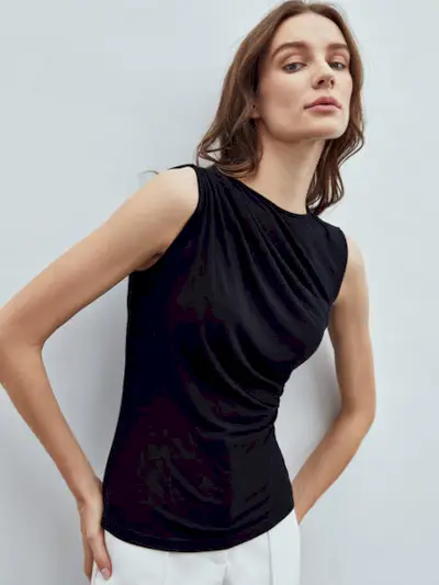 Motf + Gathered Tank Top