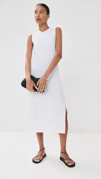 Another Tomorrow Sleeveless Tee Dress