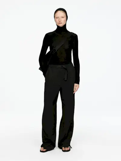 Belted Trousers – Black – Women – Arket Gb