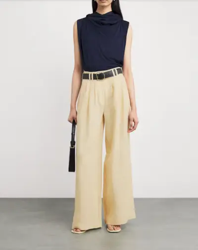 Striped Silk Crepe De Chine Scarf