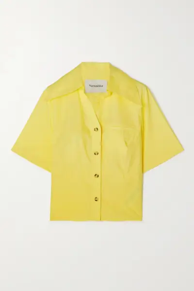 Nanushka + Yusra Cotton-Poplin Shirt