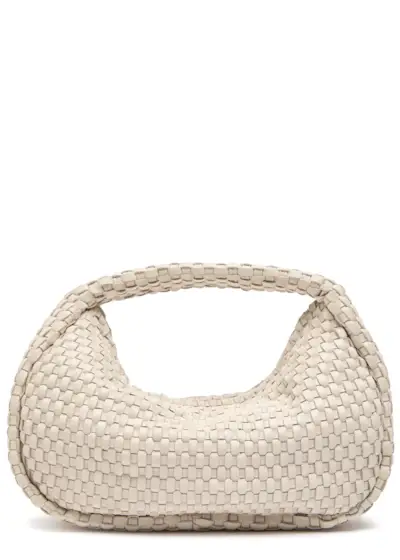 Latice Weave Mini Bon Bon Leather Shoulder Bag