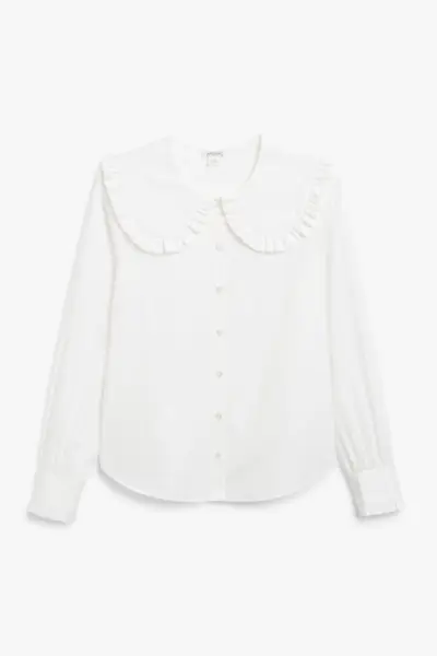 Monki + Big Collar Blouse