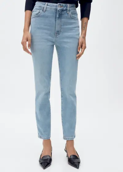 Claudia Slim-Fit Cropped Jeans - Women | Mango Usa