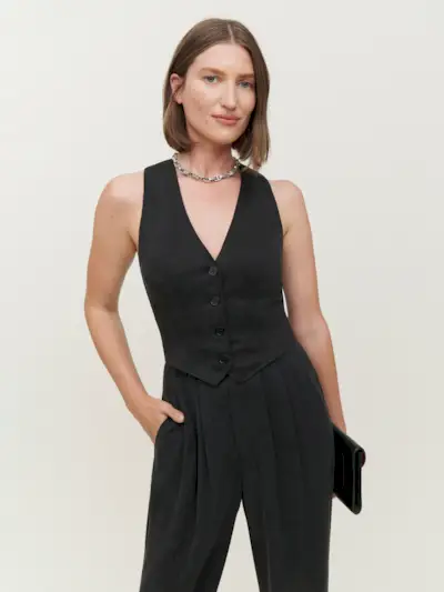 The Reformation + Devin Twill Vest