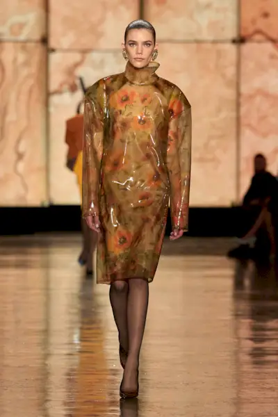 Floral prints on the runway