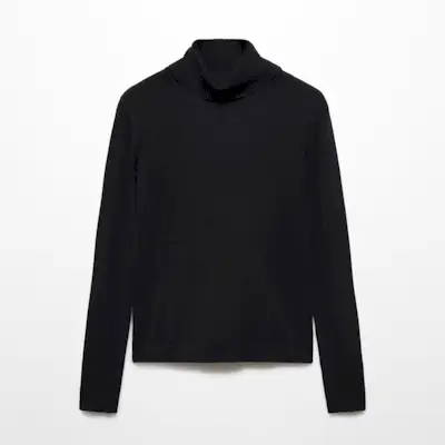 Fine-Knit Turtleneck Sweater