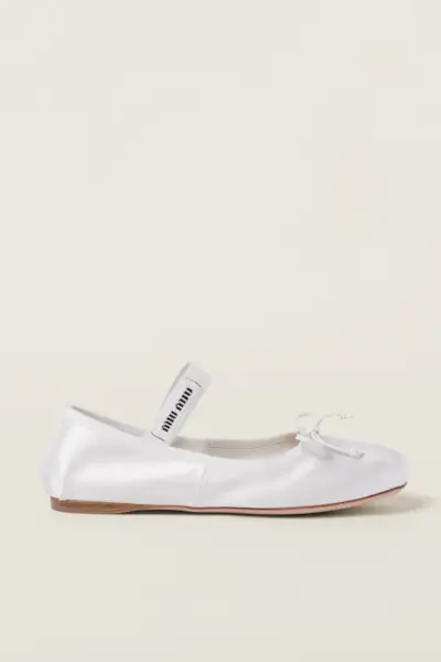 Miu Miu Satin Ballerinas
