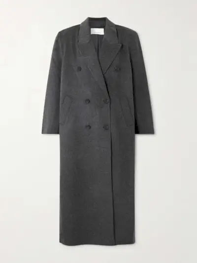 Gaia Double-Breasted Wool-Blend Coat