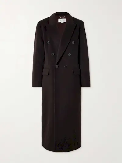 Double-Breasted Wool and Cashmere-Blend Coat