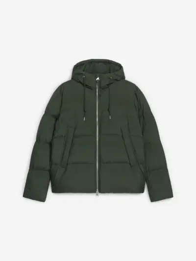 Upcycled Down Puffer Jacket – Dark Green – Men – Arket Gb