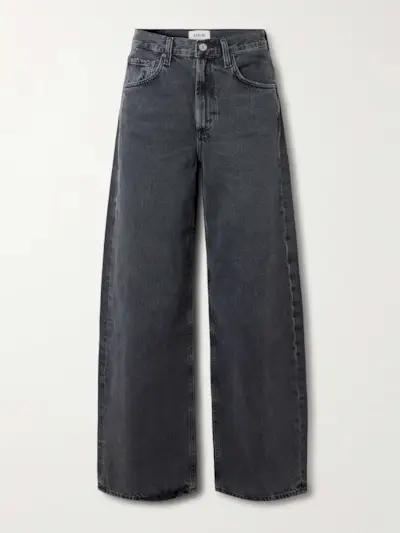 Low Curve Mid-Rise Wide-Leg Jeans