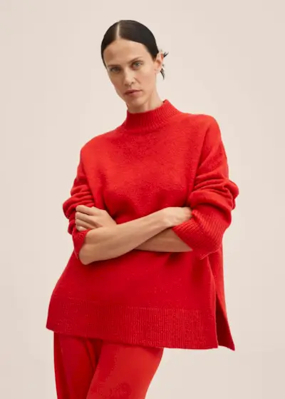 Mango + Cut-Out Knitted Sweater