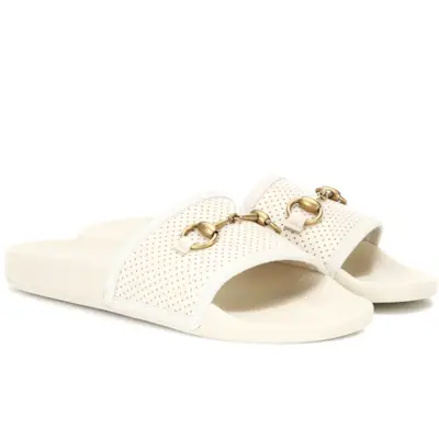 Gucci + Leather Slides