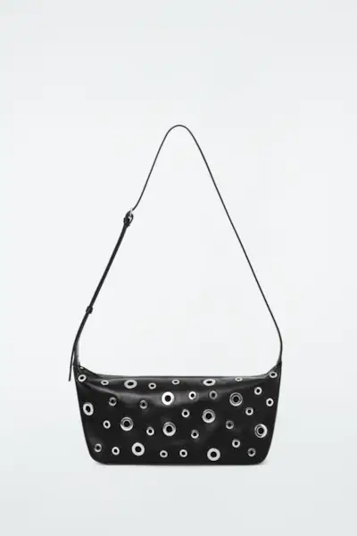 Valley Eyelet Shoulder Bag - Leather