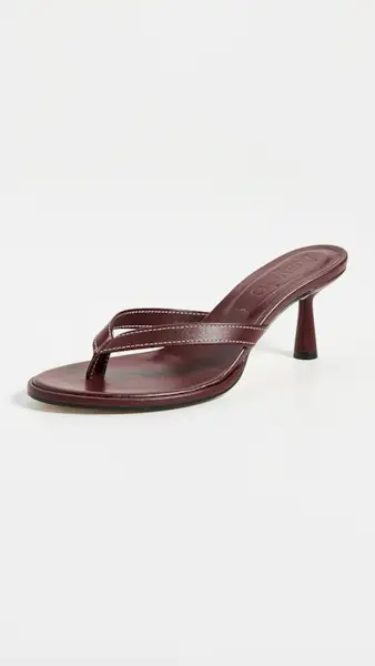 Aeyde Daphne Nappa Leather Port Sandals